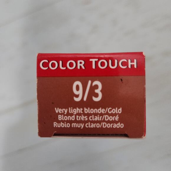 Wella Color Touch 9/3 Very Light Blonde/Gold Blonde Demipermanent Hair Color 2oz - Picture 2 of 5